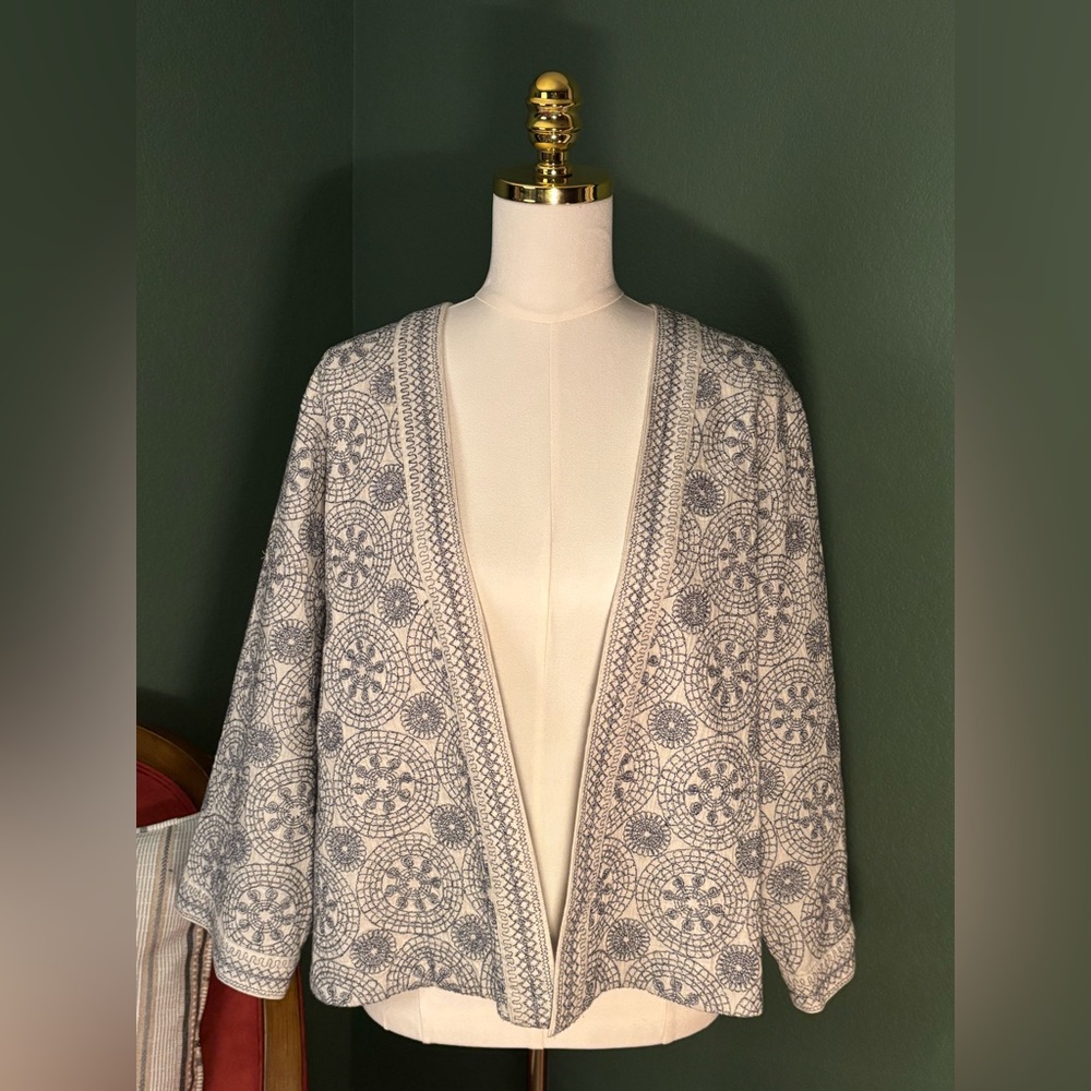 New pureJill Blue and White Jacket